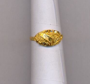 GOLD RING LADIES PLAIN FANCY