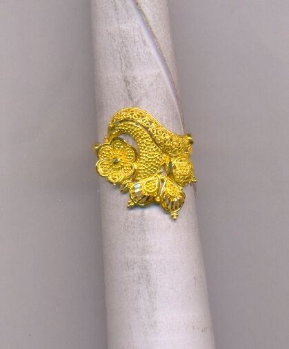GOLD RING LADIES PLAIN FANCY