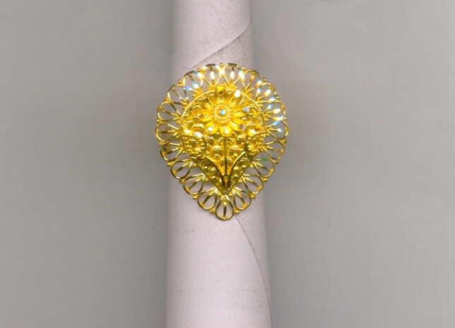 GOLD RING LADIES PLAIN FANCY