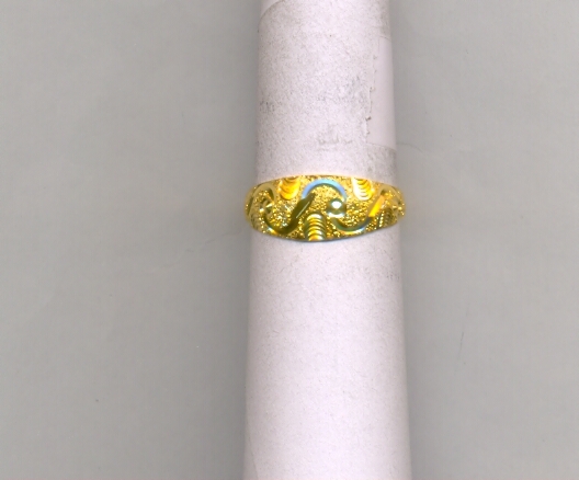 GOLD RING LADIES PLAIN FANCY