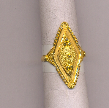 GOLD RING LADIES PLAIN FANCY