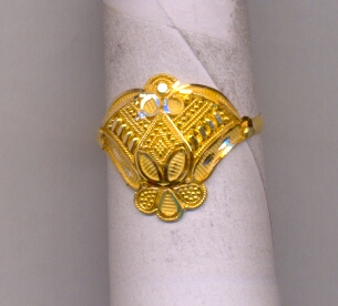 GOLD RING LADIES PLAIN FANCY