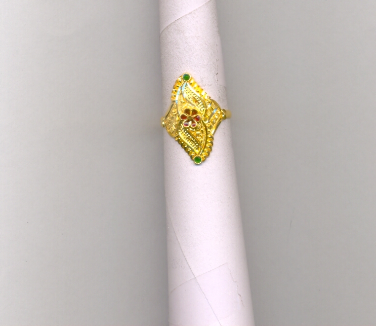 GOLD RING LADIES PLAIN FANCY