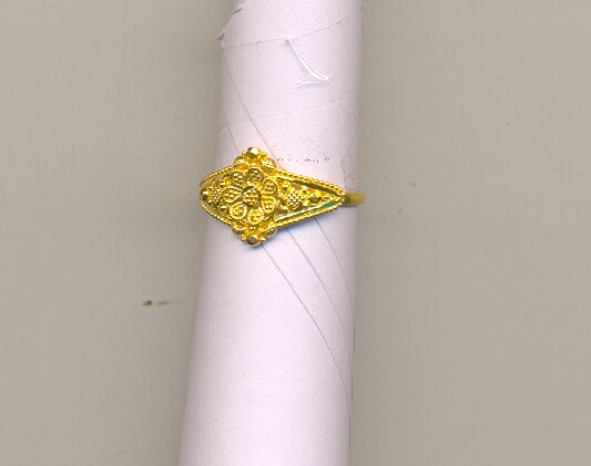 GOLD RING LADIES PLAIN FANCY