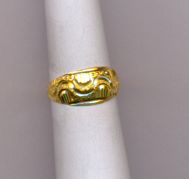 GOLD RING LADIES PLAIN FANCY