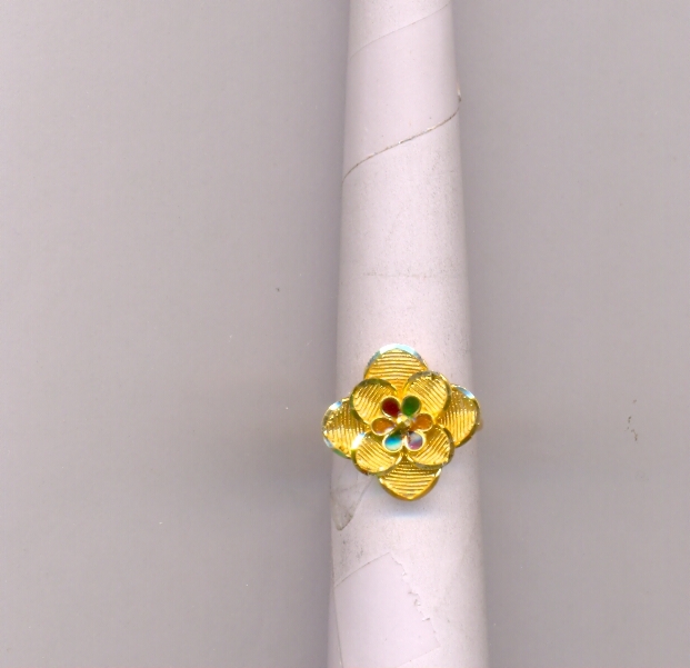 GOLD RING LADIES PLAIN FANCY