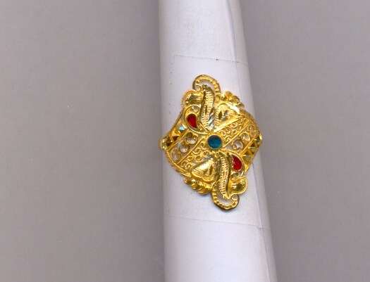 GOLD RING LADIES PLAIN FANCY