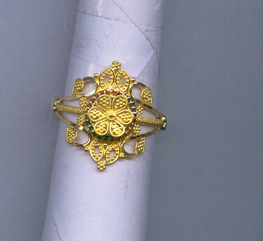 GOLD RING LADIES PLAIN FANCY