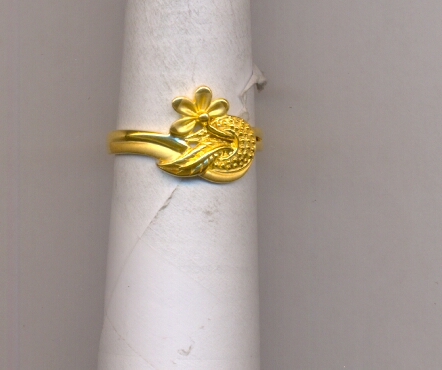 GOLD RING LADIES PLAIN FANCY