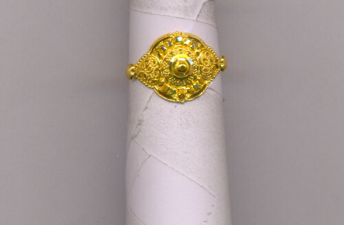 GOLD RING LADIES PLAIN FANCY
