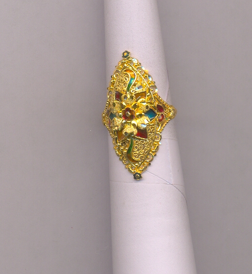 GOLD RING LADIES PLAIN FANCY