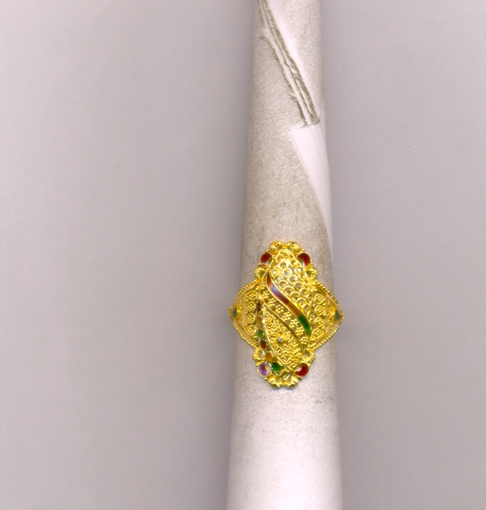 GOLD RING LADIES PLAIN FANCY
