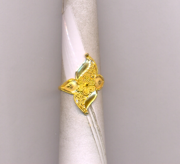 GOLD RING LADIES PLAIN FANCY