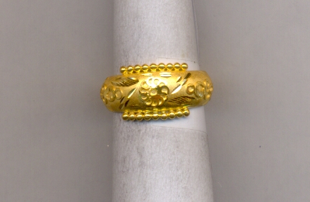 GOLD RING LADIES PLAIN FANCY