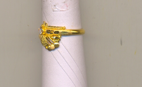 GOLD RING LADIES PLAIN FANCY