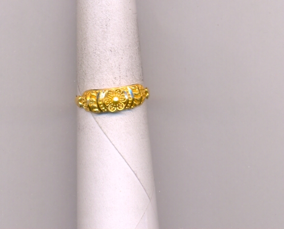 GOLD RING LADIES PLAIN FANCY