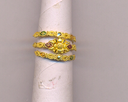 GOLD RING LADIES PLAIN FANCY