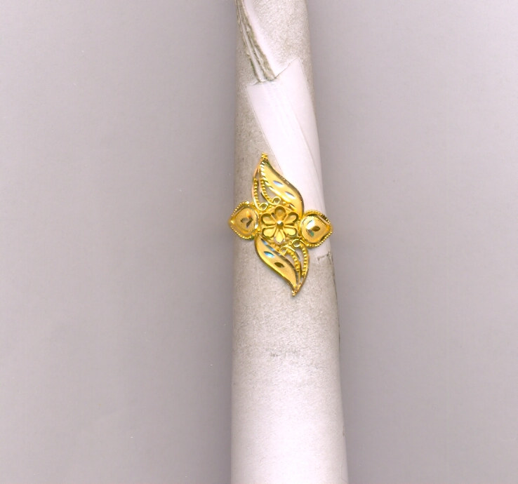 GOLD RING LADIES PLAIN FANCY