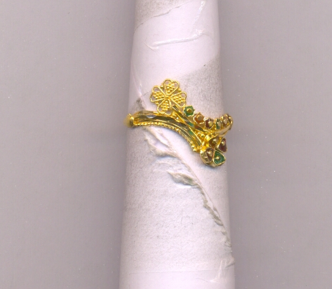 GOLD RING LADIES PLAIN FANCY
