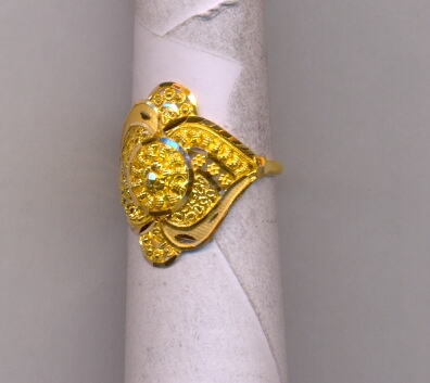 GOLD RING LADIES PLAIN FANCY