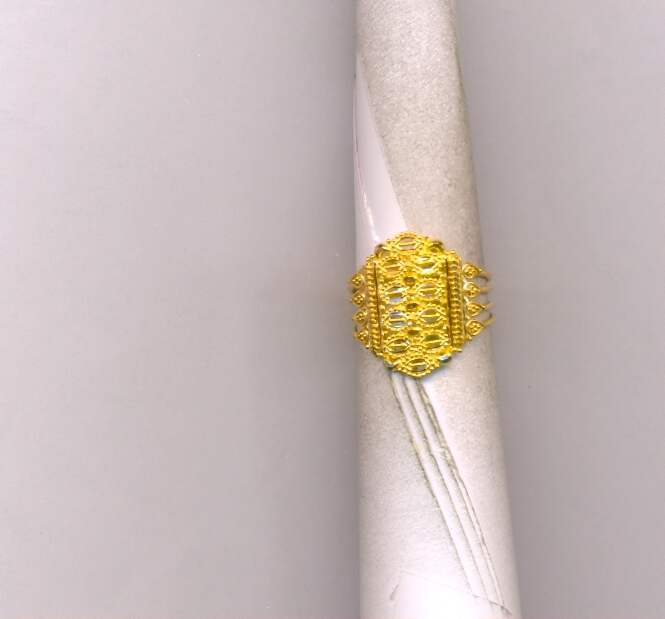 GOLD RING LADIES PLAIN FANCY