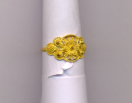 GOLD RING LADIES PLAIN FANCY