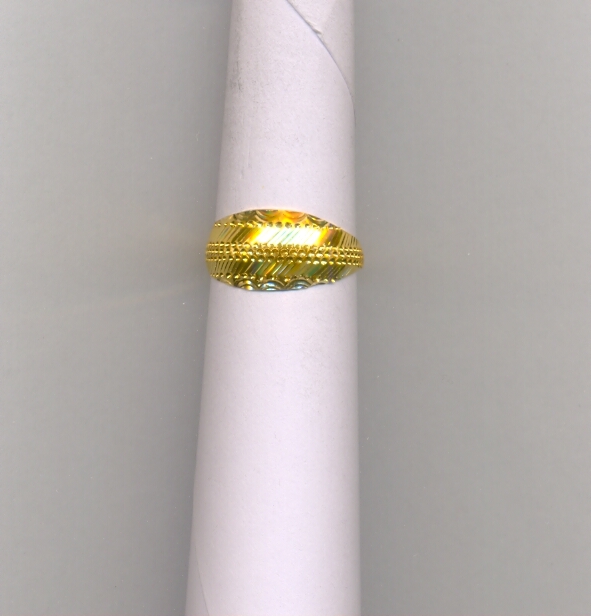 GOLD RING LADIES PLAIN FANCY