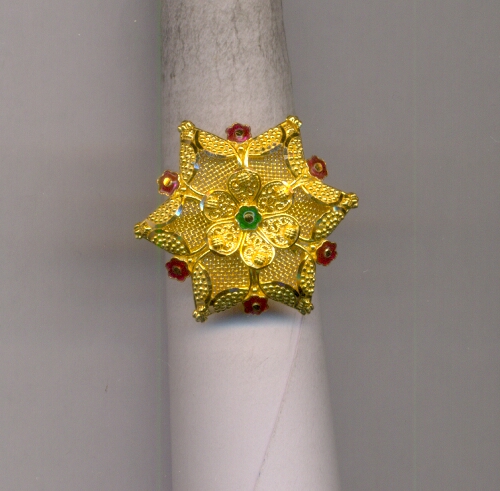 GOLD RING LADIES PLAIN FANCY