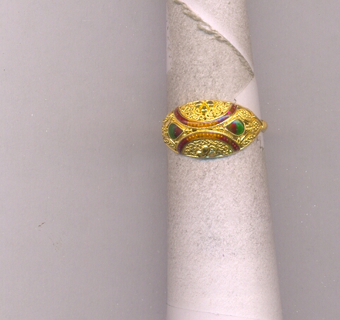 GOLD RING LADIES PLAIN FANCY