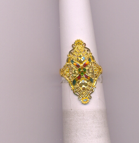 GOLD RING LADIES PLAIN FANCY