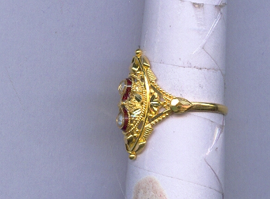 GOLD RING LADIES PLAIN FANCY
