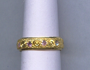 GOLD RING LADIES PLAIN FANCY