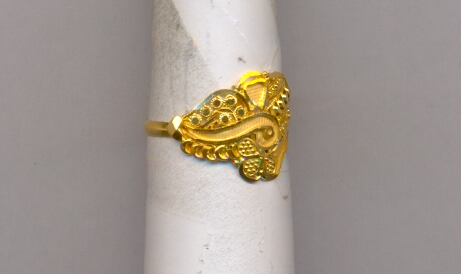GOLD RING LADIES PLAIN FANCY