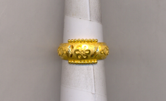 GOLD RING LADIES PLAIN FANCY