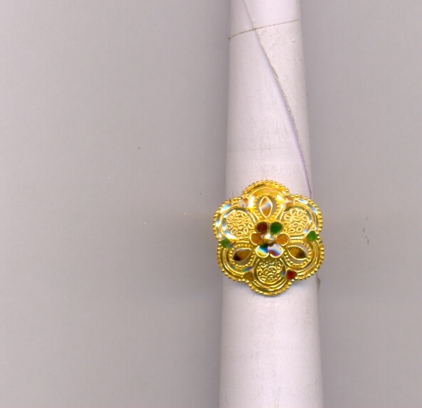 GOLD RING LADIES PLAIN FANCY