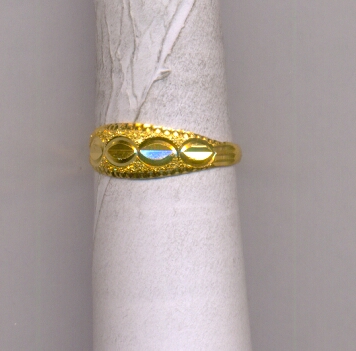 GOLD RING LADIES PLAIN FANCY