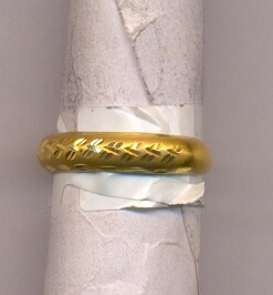 GOLD RING LADIES PLAIN FANCY