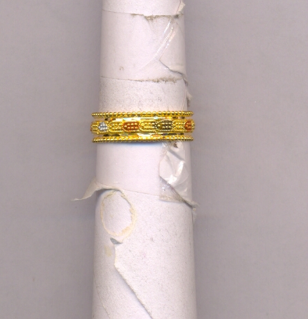 GOLD RING LADIES PLAIN FANCY
