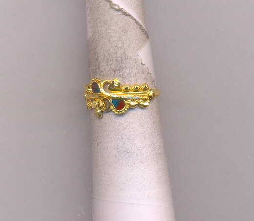 GOLD RING LADIES PLAIN FANCY