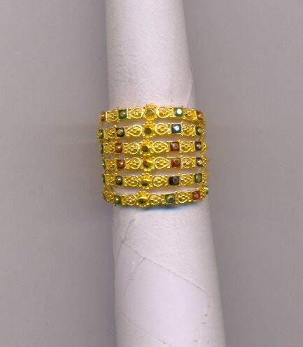 GOLD RING LADIES PLAIN FANCY