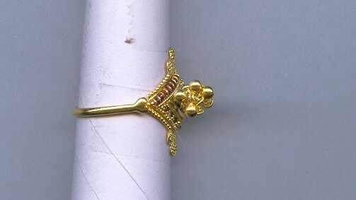 GOLD RING LADIES PLAIN FANCY