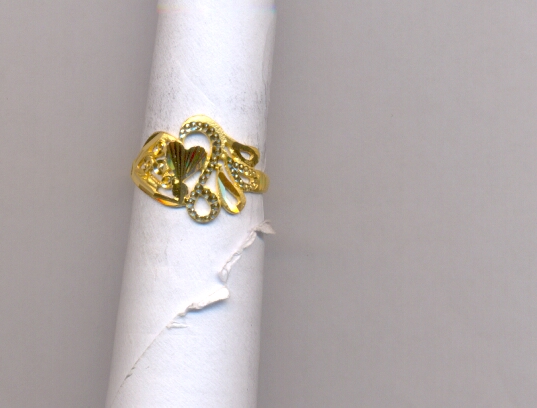 GOLD RING LADIES PLAIN FANCY