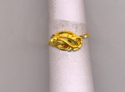 GOLD RING LADIES PLAIN FANCY