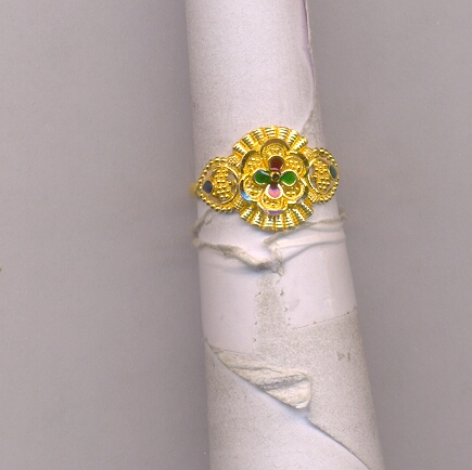 GOLD RING LADIES PLAIN FANCY