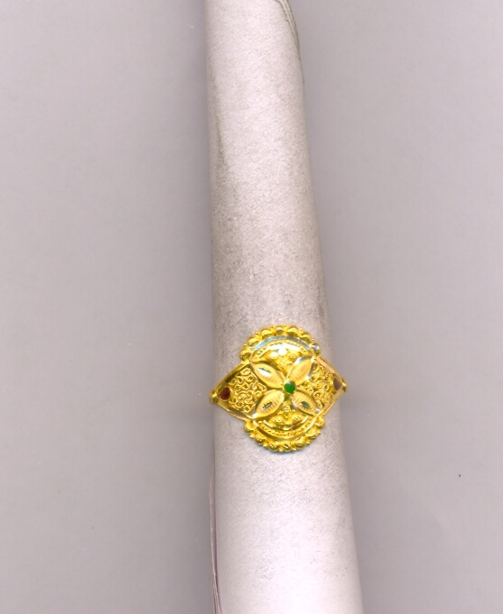 GOLD RING LADIES PLAIN FANCY