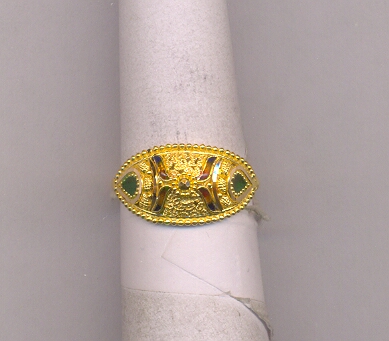 GOLD RING LADIES PLAIN FANCY