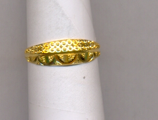 GOLD RING LADIES PLAIN FANCY