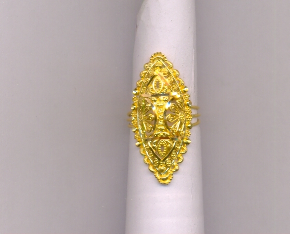GOLD RING LADIES PLAIN FANCY