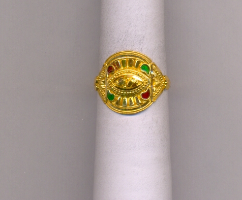 GOLD RING LADIES PLAIN FANCY