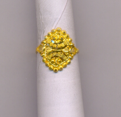 GOLD RING LADIES PLAIN FANCY